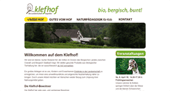 Desktop Screenshot of klefhof.de